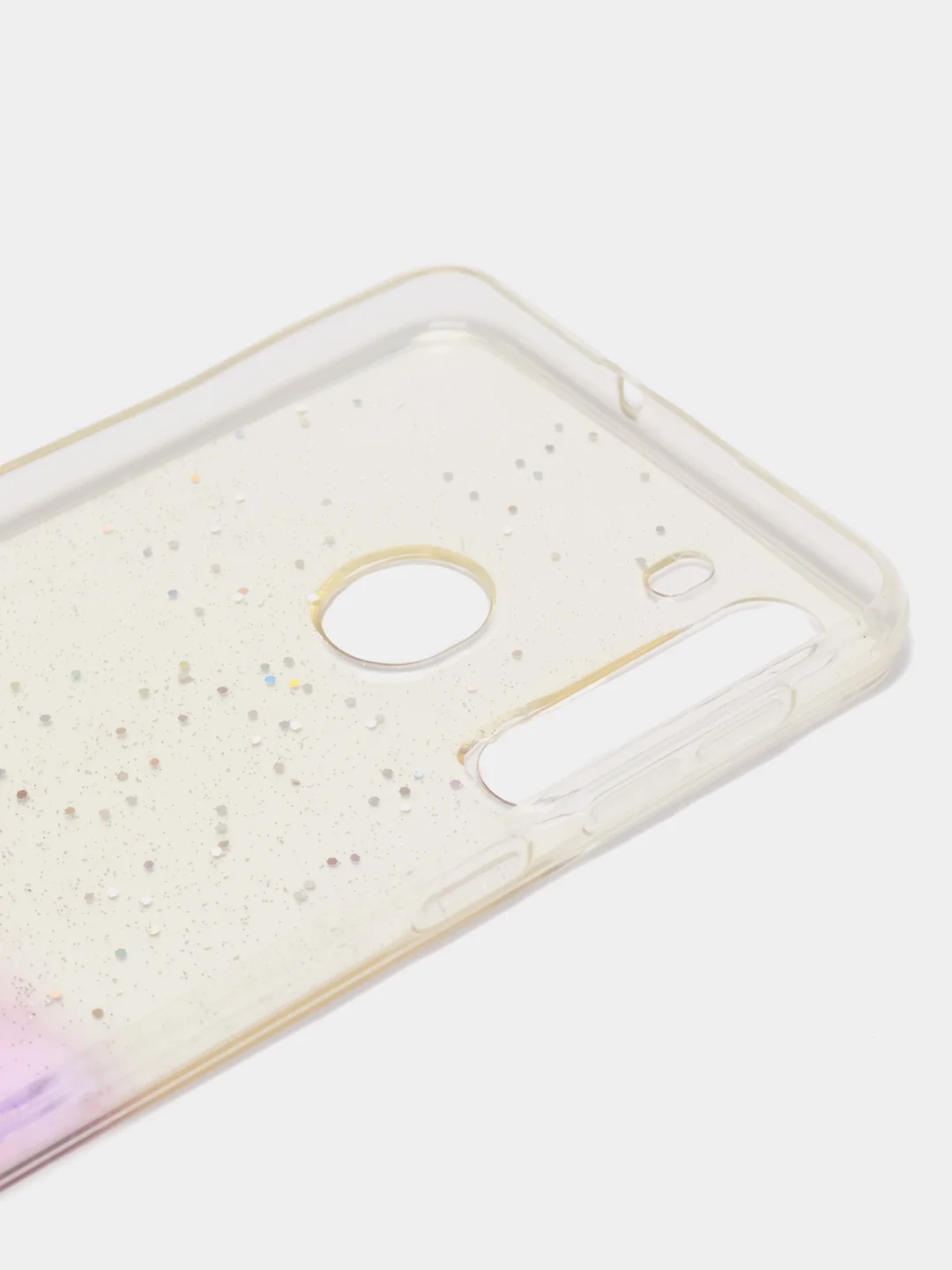 Фиолетовый чехол "Акварель", для Samsung Galaxy A01, A21, A30, силиконовый