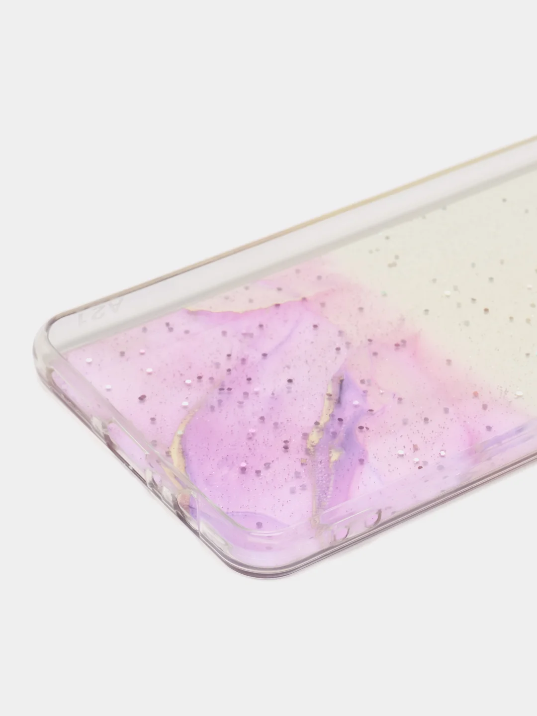 Фиолетовый чехол "Акварель", для Samsung Galaxy A01, A21, A30, силиконовый