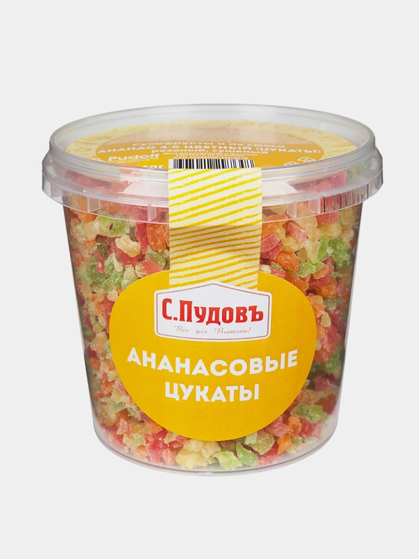 Ананасовые цукаты С.Пудовъ, 230 г