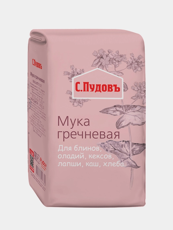 Мука гречневая С.Пудов, 0,5 кг купить по цене 83 ₽ в интернет-магазине ...