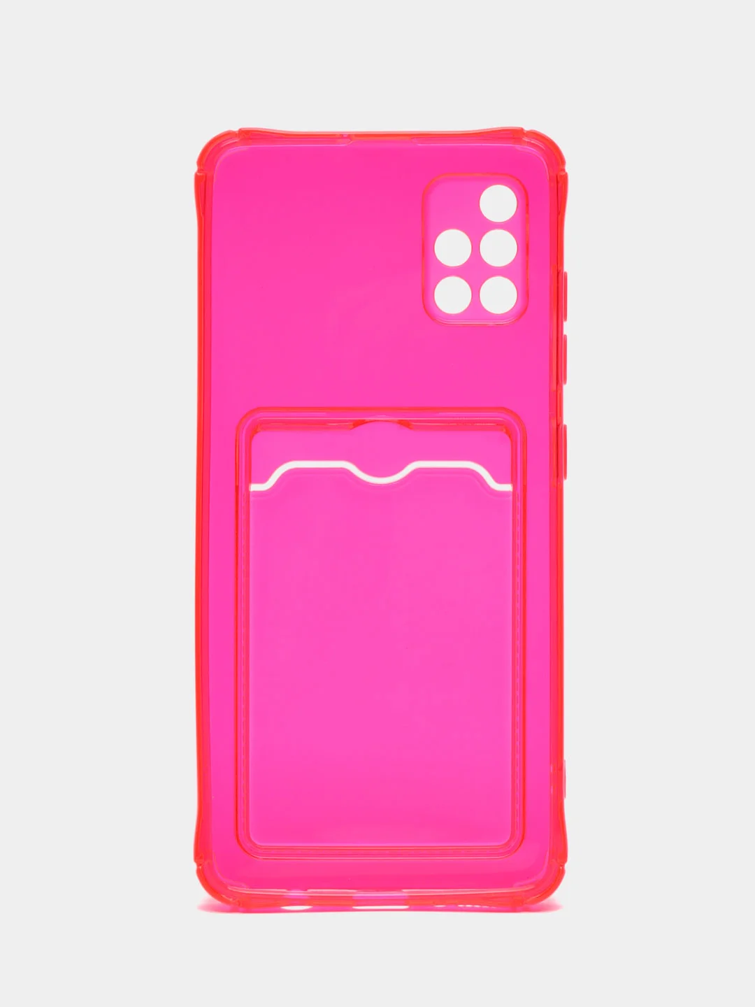 Розовый чехол с карманом для iPhone 11, Samsung A12, A51, A52, iPhone, цветной, с защитой камеры