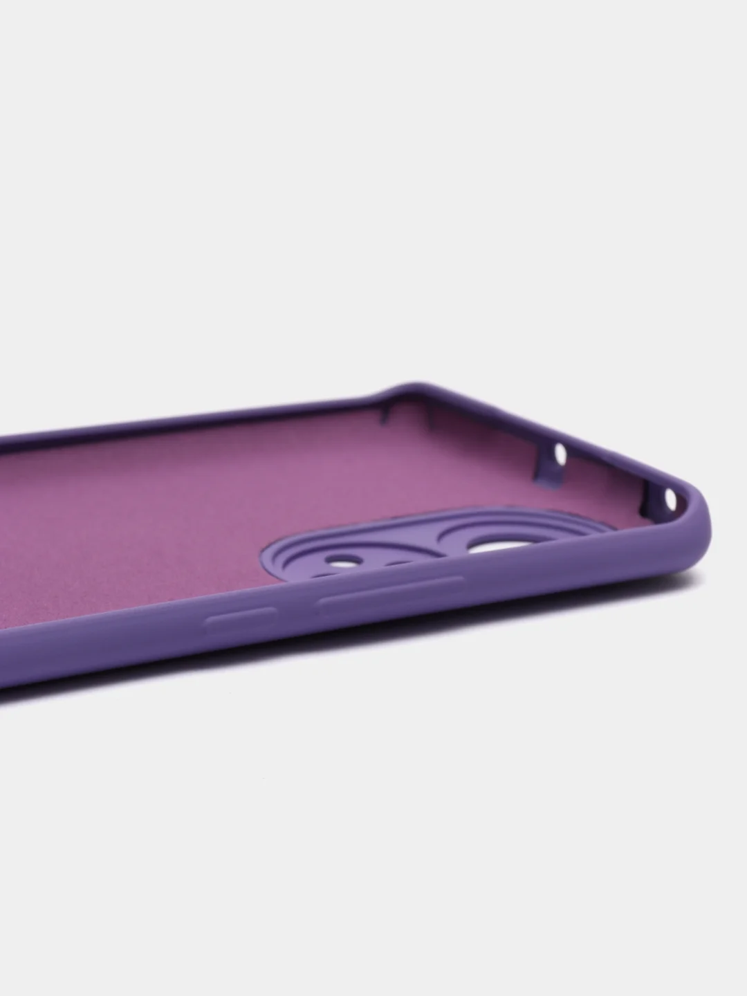 Фиолетовый чехол Honor 10i / 7A / 8A / 50 / 50 Lite / Y5 2018 / Y6 2019 с защитой камеры и бортиками
