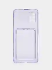 Пурпурный чехол с карманом для iPhone 11, Samsung A12, A51, A52, iPhone, цветной, с защитой камеры