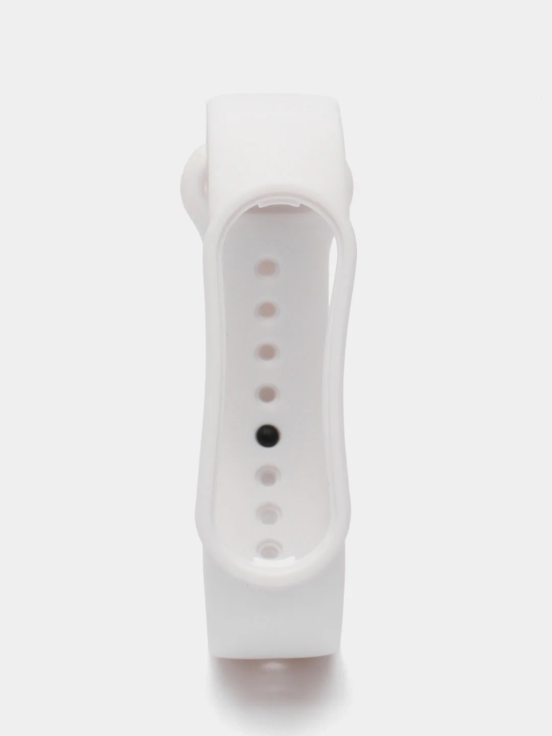 Белый ремешок Mi Band 5 / Mi Band 6, однотонный, силиконовый