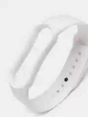 Белый ремешок Mi Band 5 / Mi Band 6, однотонный, силиконовый