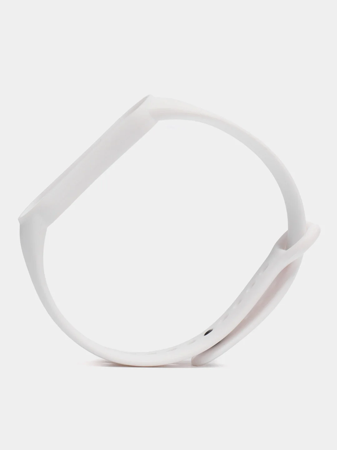 Белый ремешок Mi Band 5 / Mi Band 6, однотонный, силиконовый