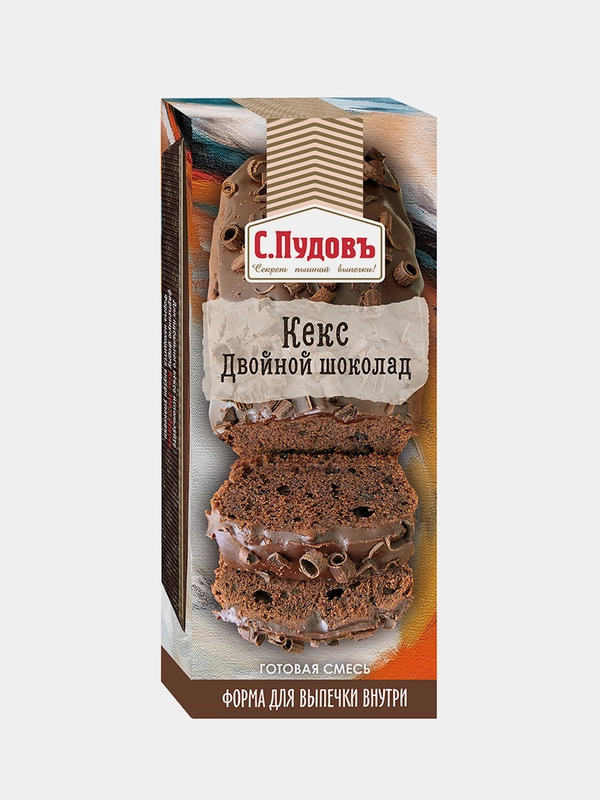 Смесь для выпечки С.Пудовъ "Кекс двойной шоколад", 300 г