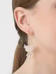 Женские серьги-подвески с цветами