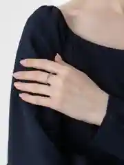 Серебряный кольцо открытое, регулируемое