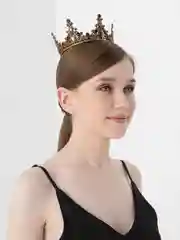 Бронзовый диадема, корона со стразами