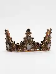 Бронзовый диадема, корона со стразами