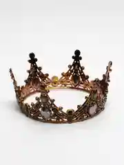 Бронзовый диадема, корона со стразами