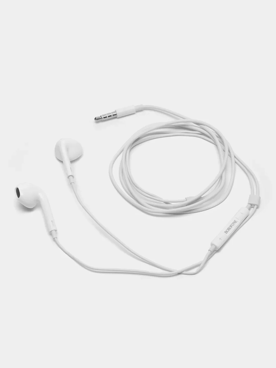 Кремовый наушники с микрофоном Borofone с разъёмом 3.5 Jack