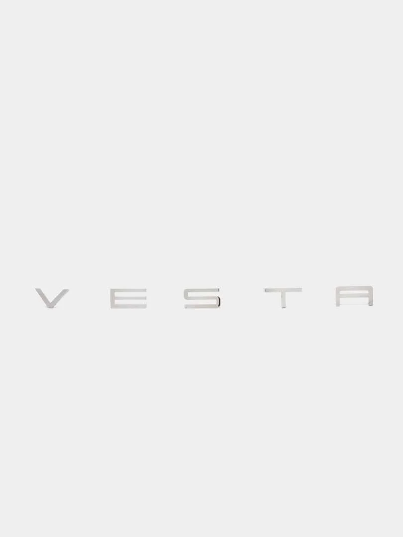 Молочный эмблема Lada Granta, Vesta, Priora, серебристая