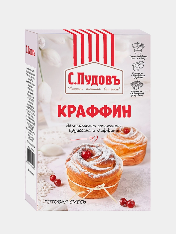 Смесь для выпечки С.Пудовъ "Краффин", 400 г