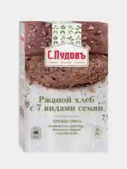 Готовая хлебная смесь С.Пудовъ "Ржаной хлеб с 7 видами семян", 0,5 кг