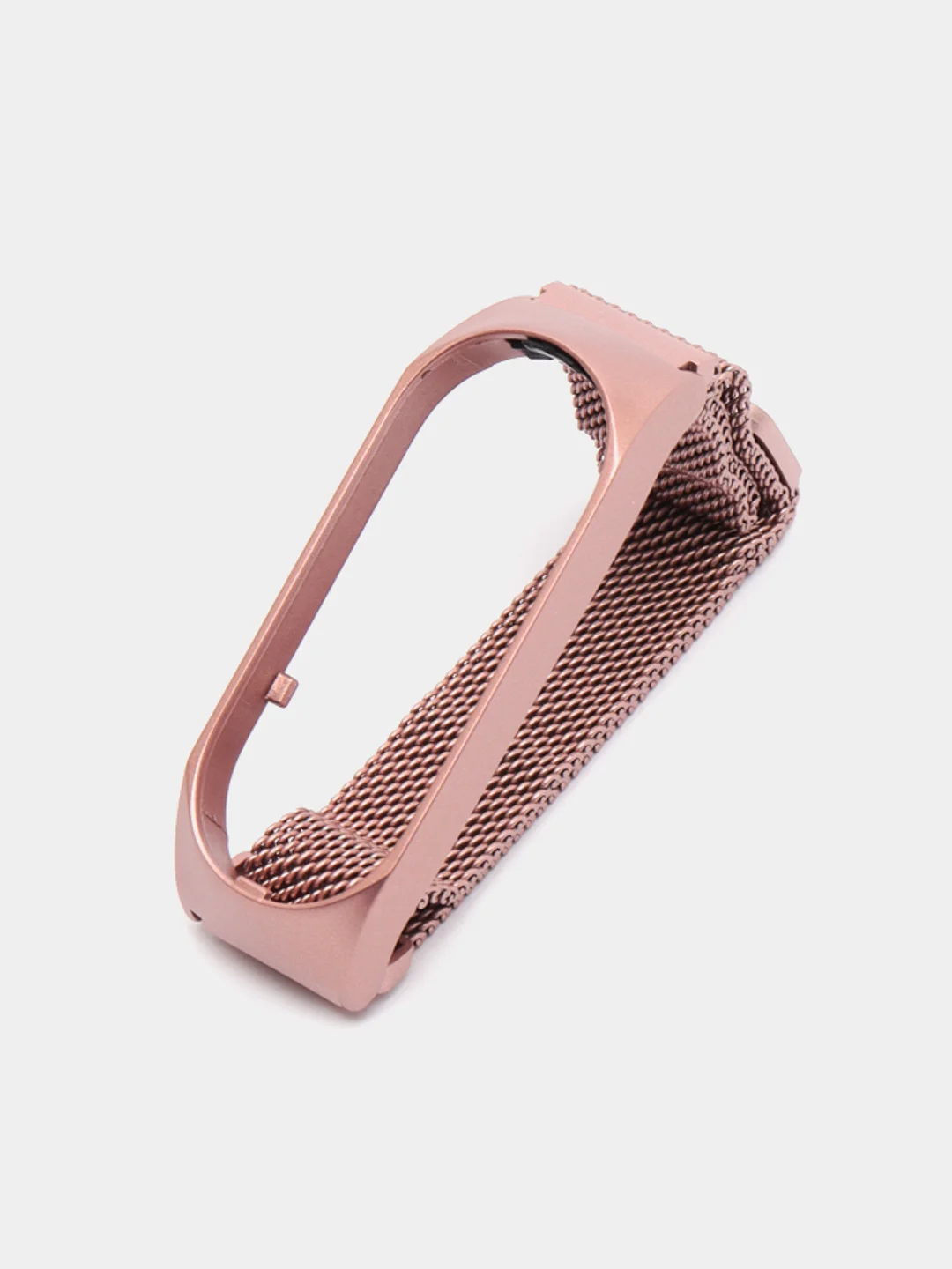 Розовый металлический ремешок для смарт часов  Xiaomi Mi Band 5, 6