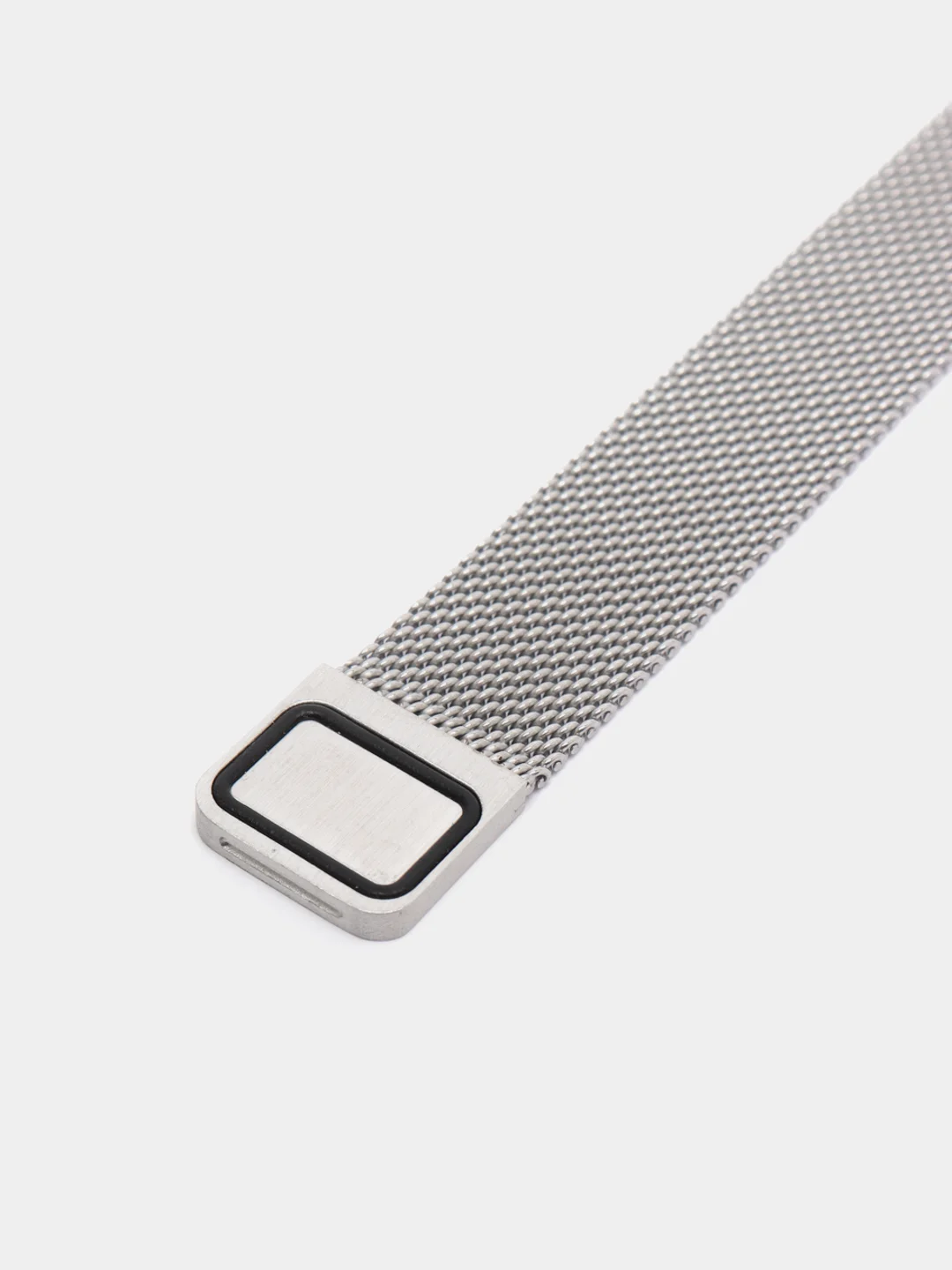 Серебряный металлический ремешок для смарт часов  Xiaomi Mi Band 5, 6
