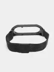 Серебряный металлический ремешок для смарт часов  Xiaomi Mi Band 5, 6