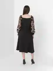 Черный платье женское миди, вечернее, праздничное, на корпоратив, на вечеринку, на Новый год