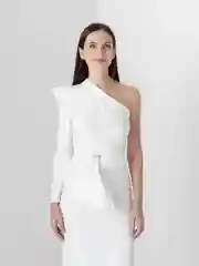 Белый вечернее платье
