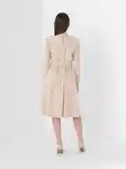 Бежевый платье женское, офисное