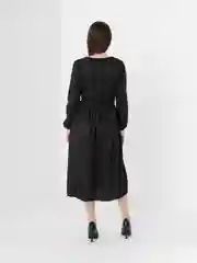 Черный платье женское вечернее, с люрексом