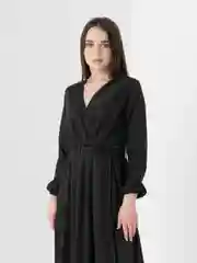 Черный платье женское вечернее, с люрексом
