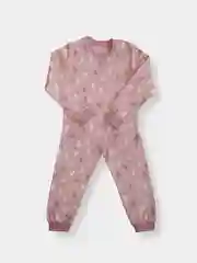 Коралловый пижама утепленная детская