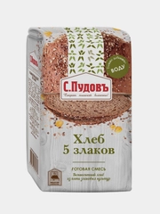 Готовая хлебная смесь С.Пудовъ "Хлеб 5 злаков", 500 г