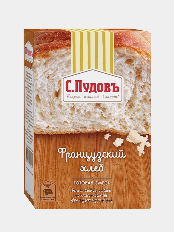 Готовая хлебная смесь С.Пудовъ "Французский хлеб", 0,5 кг