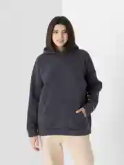 Угольный женское худи