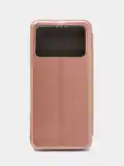 Розовый чехол-книжка для Xiaomi Poco X4 Pro, Сяоми Поко Х4 Про