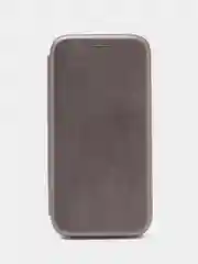 Серебряный чехол книжка на Samsung Galaxy A01