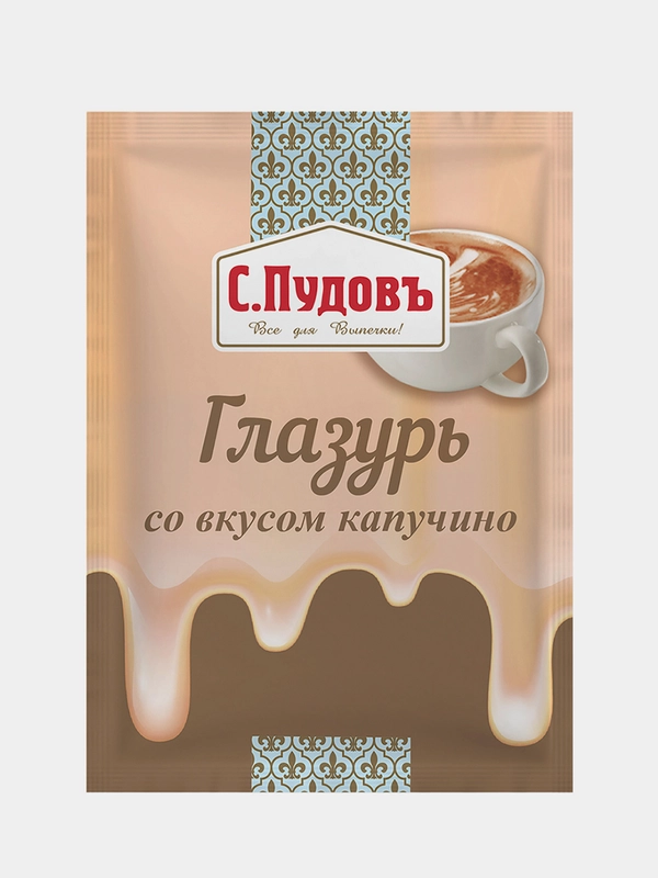Сахарная глазурь со вкусом капучино "С.Пудовъ", 100 г