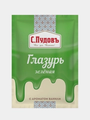 Сахарная глазурь зеленая С.Пудовъ, 100 г