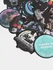 Алый набор стикеров, 50 шт "Космос, космонавты, луна, планеты"