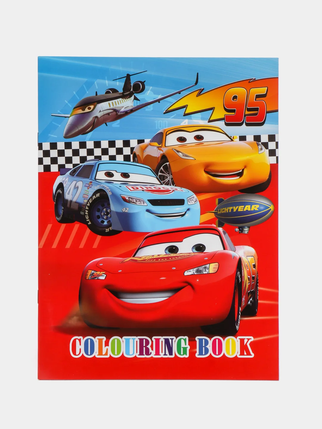 Желтый раскраска Colouring Book "Тачки", "Пикачу"
