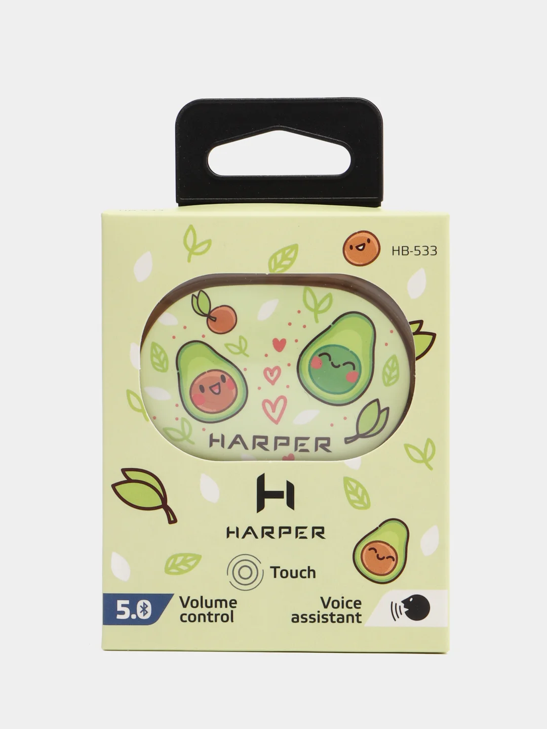 Наушники TWS HARPER HB-533 avocado, Bluetooth 5.0, сенсорное управление