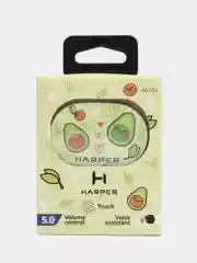 Наушники TWS HARPER HB-533 avocado, Bluetooth 5.0, сенсорное управление