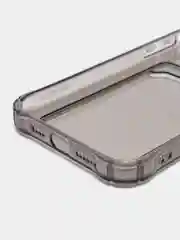 Серый чехол силиконовый с кармашком для карты iPhone 13, 14 (Mini, Pro, Pro Max, Plus)