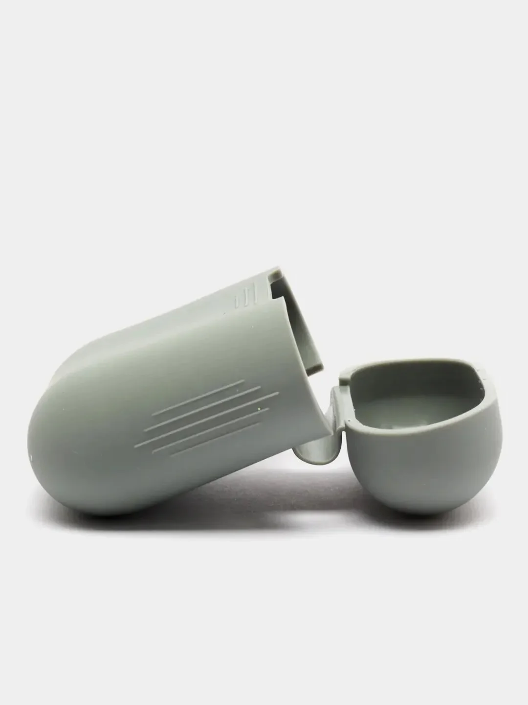 Серый силиконовый чехол для наушников Apple AirPods 1 / 2