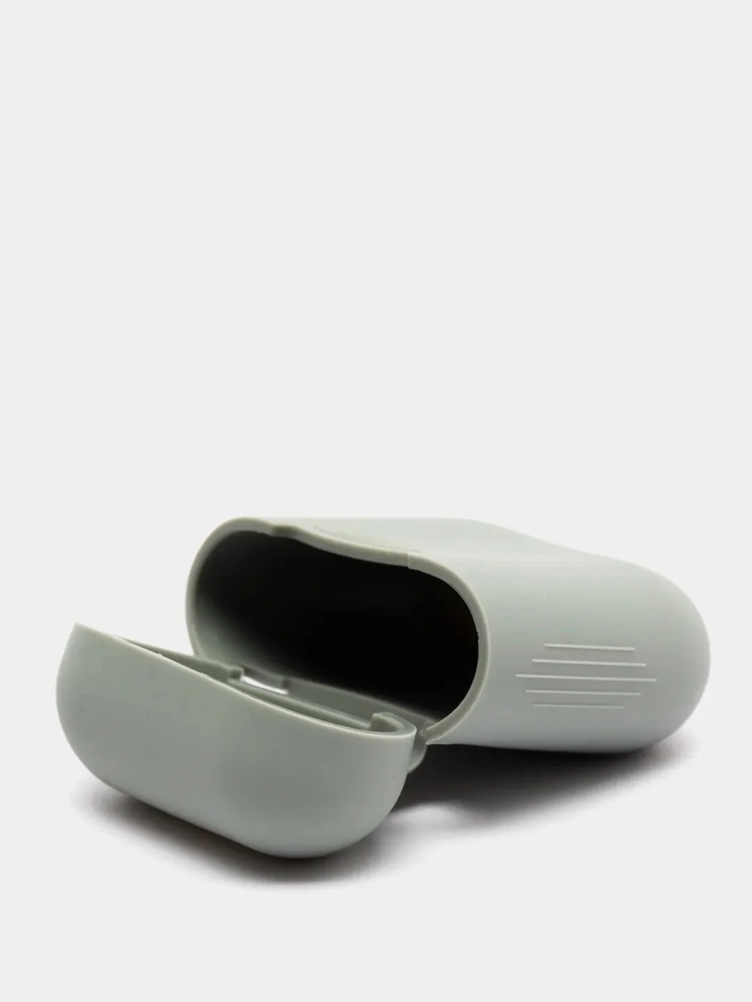 Серый силиконовый чехол для наушников Apple AirPods 1 / 2