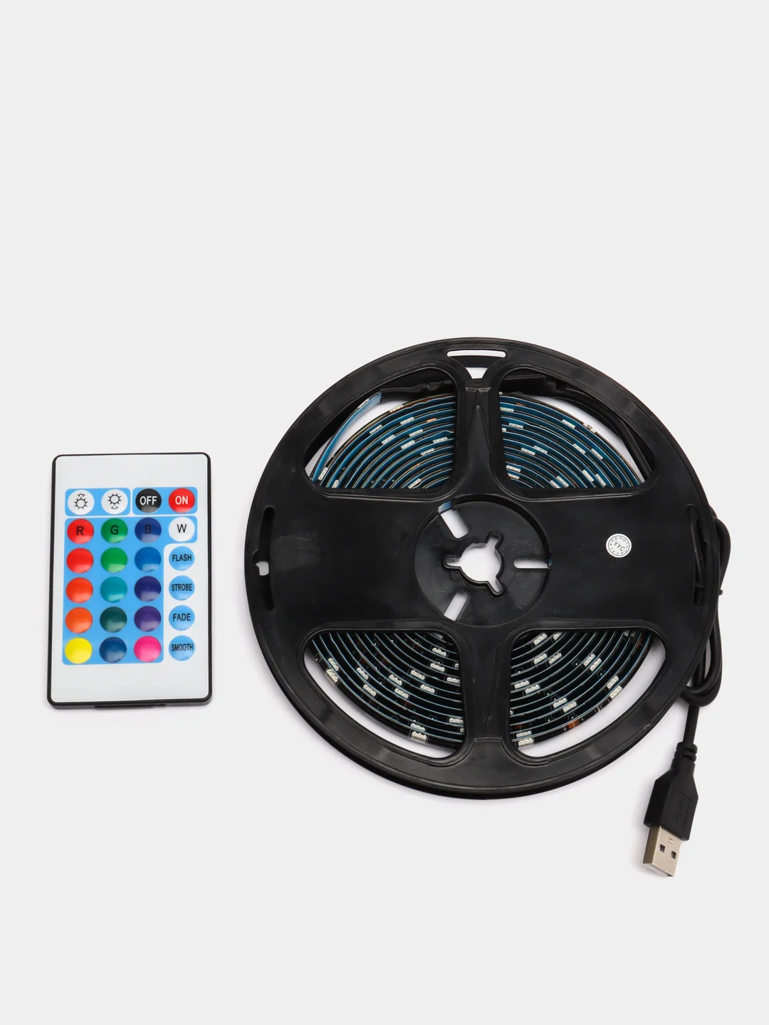 Светодиодная LED RGB лента USB, IP65. Длина 1, 2, 3,4,5 метра. 16 разных цветов от пульта