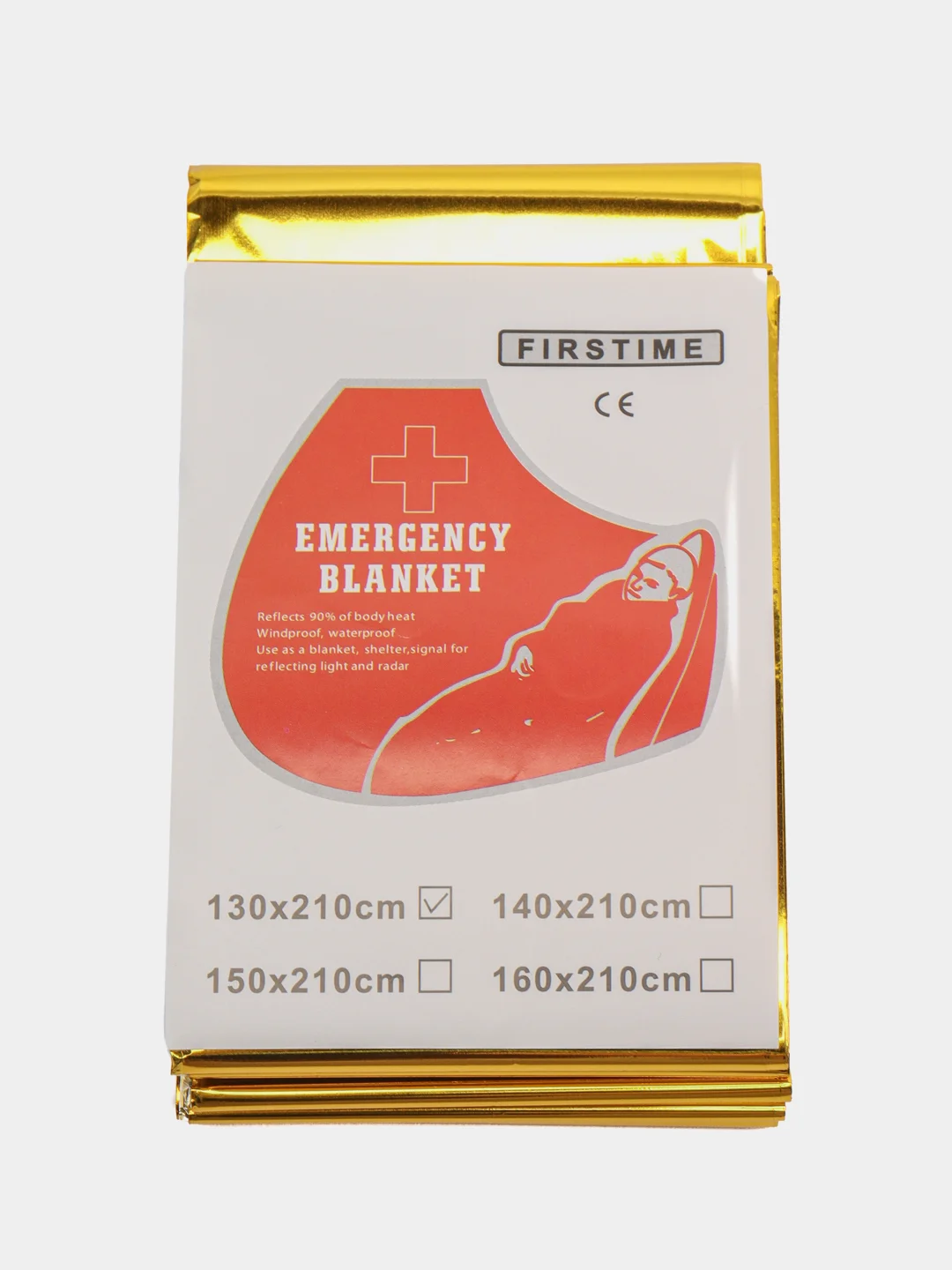 Аварийное термоодеяло для чрезвычайных ситуаций, фольгированное ...