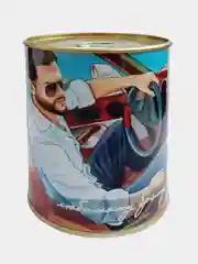 Носки мужские в жестяной банке "Любимому брату"