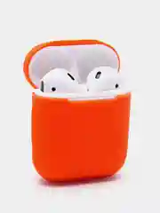 Оранжевый силиконовый чехол для наушников Apple AirPods 1 / 2