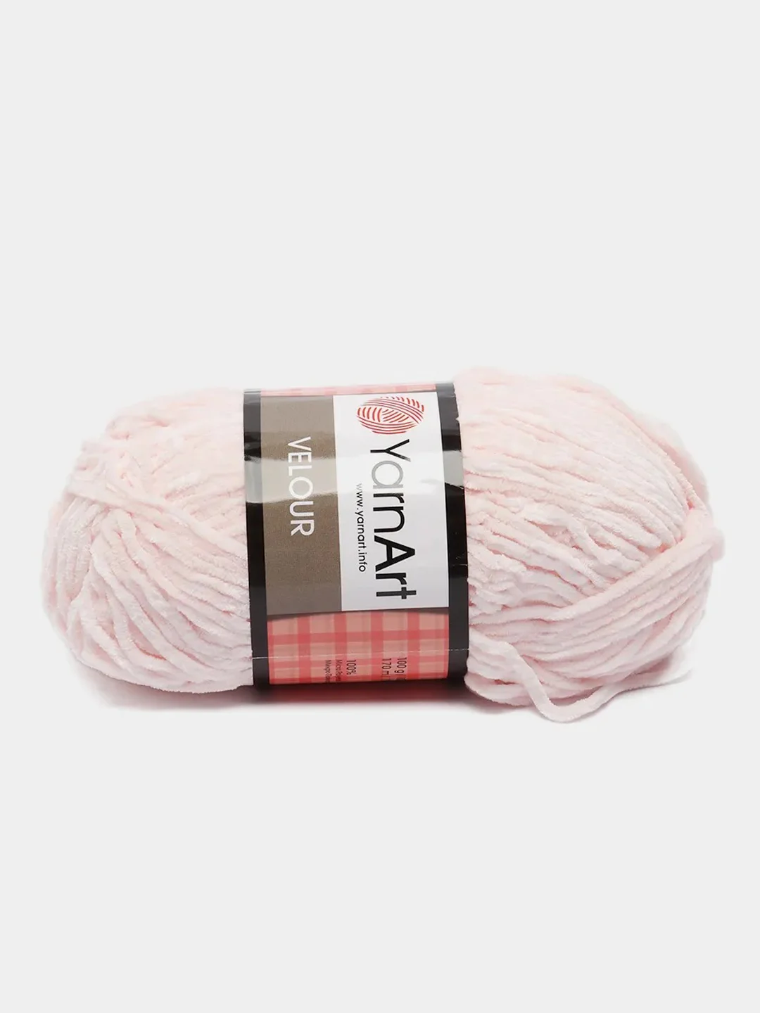 Конфетный пряжа плюшевая YarnArt Velour, 100 г, 170 м (Пряжа Велюровая)