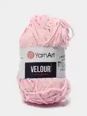 Розовый пряжа плюшевая YarnArt Velour, 100 г, 170 м (Пряжа Велюровая)