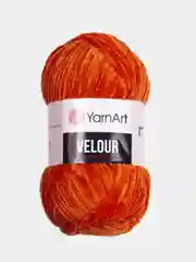 Рыжий пряжа плюшевая YarnArt Velour, 100 г, 170 м (Пряжа Велюровая)